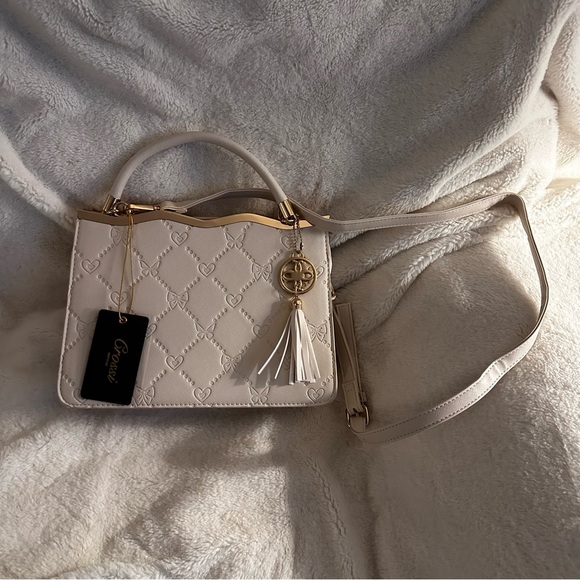 Crossi Beige Crossbody Bag: NWT - Picture 2 of 13